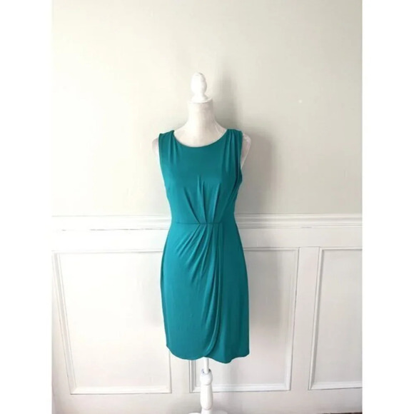 Mossimo Teal Zip Back Dress Small New - Picture 1 of 5